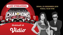 Saksikan Live Streaming Selebrasi Kemenangan Bali United. sumberfoto: Vidio