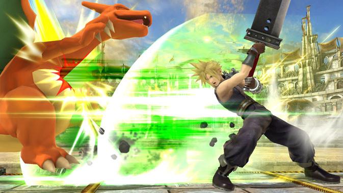 Cloud Strife muncul di Super Smash Bro. (Doc: The Verge)