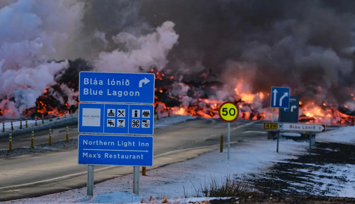 Diketahui, ada lebih dari 30 gunung berapi aktif di Islandia dan ini merupakan jumlah tertinggi di Eropa. (Kristinn Magnusson/AFP/Islandia out)