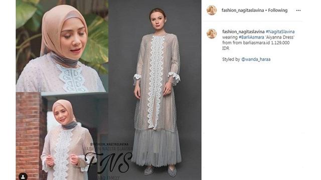 7 Inspirasi Busana Lebaran Ala Nagita Slavina Simpel Dan Elegan Hot Liputan6 Com
