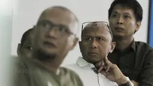 Pelatih Timnas SEA Games 2011 dan 2013, Rahmad Darmawan, saat mengisi acara diskusi Bincang Taktik di Gedung KMK Online, Jakarta, Kamis (10/8/2017). Diskusi mengangkat tema "Mengembalikan Tradisi Emas Sepak Bola SEA Games". (Bola.com/M Iqbal Ichsan)