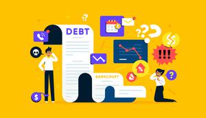 Ilustrasi utang, rentenir, debt collector. (Image by Freepik)