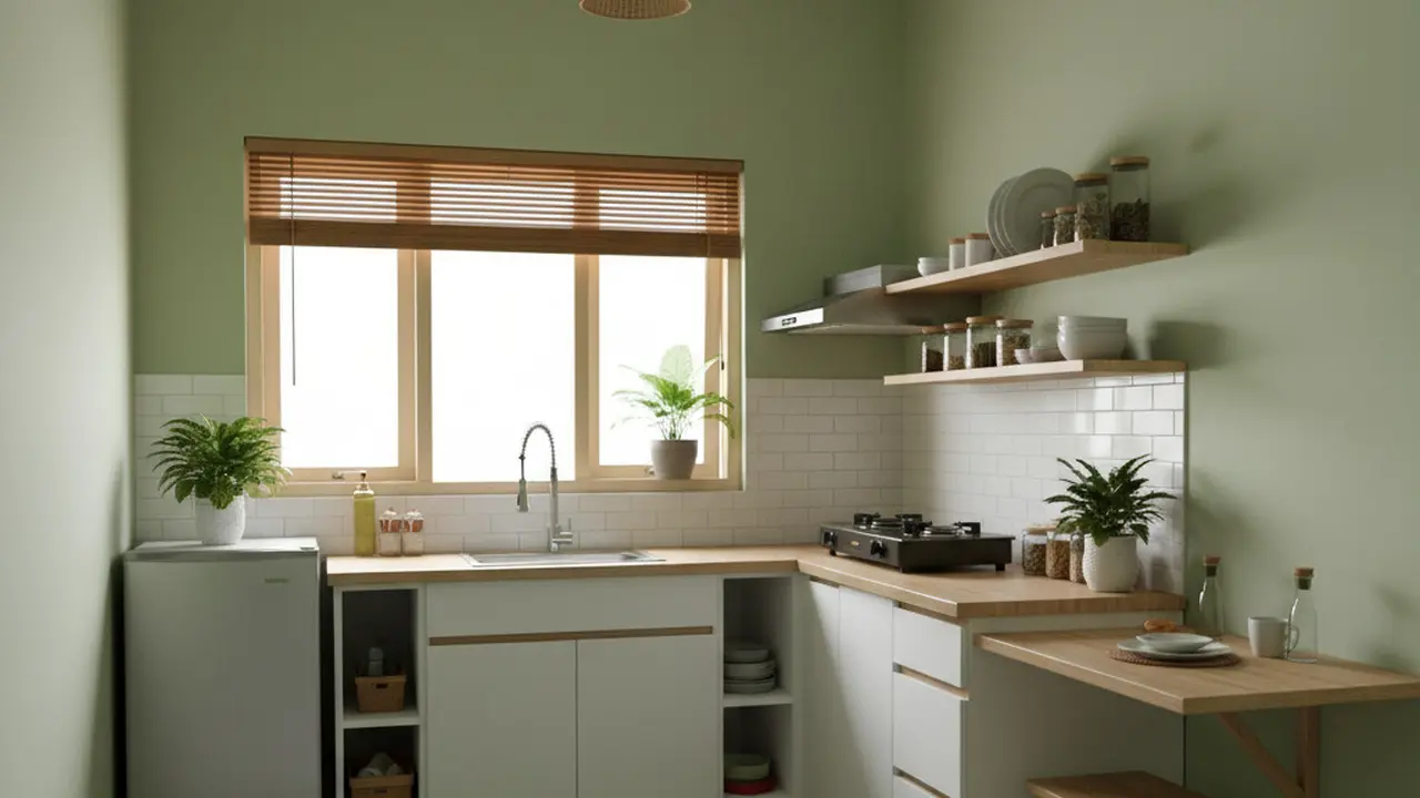 Desain Dapur Sederhana Ukuran 2x3