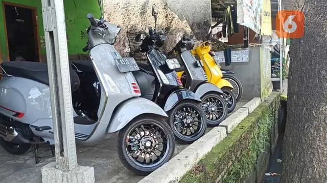 Vespa LX dan Sprint masih jadi primadona di pasar motor bekas (Fahmi/Liputan6)