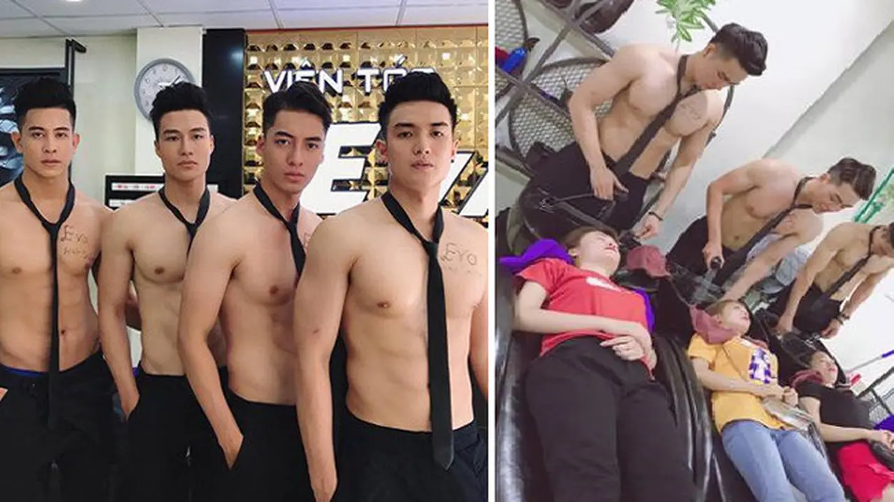 Salon Ini Pekerjakan Pria-Pria Ganteng untuk Menarik Pelanggan