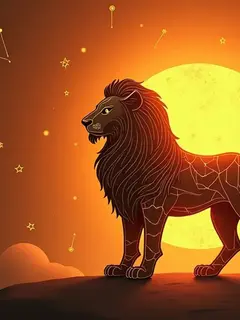 logo ramalan zodiak leo (sumber: AI generated)
