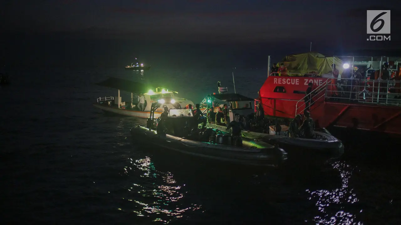 Pencarian Lion Air JT 610 Dilanjutkan hingga Malam Hari
