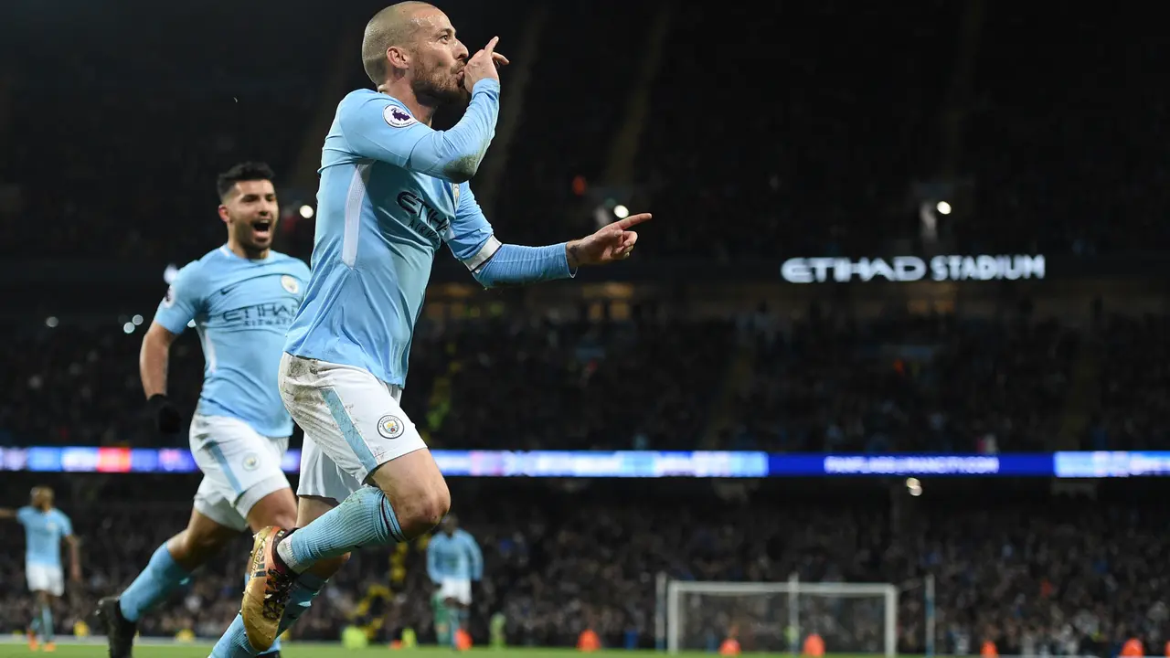David Silva, Pep Guardiola, Manchester City