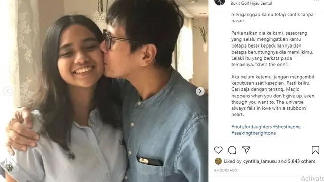 Shahnaz Haque - Gilang Ramadhan (Foto: Instagram/shahnaz.haque)