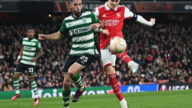 Arsenal vs Sporting Lisbon di Liga Europa