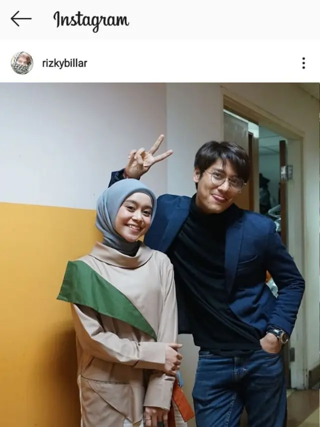 Unggahan Lesti bersama Rizky Billar. (Instagram/ lestykejora)