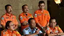Kepala Basarnas Marsekal Madya TNI F Henry Bambang Soelistyo saat jumpa pers terkait evakuasi pesawat AirAsia QZ8501, Jakarta, Rabu (31/12/2014). (Liputan6.com/Faisal R Syam)