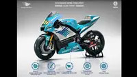 desain Yamaha YZR-M1 di MotoGP dengan sponsor dari Indonesia kreasi pria asal Aceh Zaenal Musthofa atau Topan. (Istimewa/ Topan)