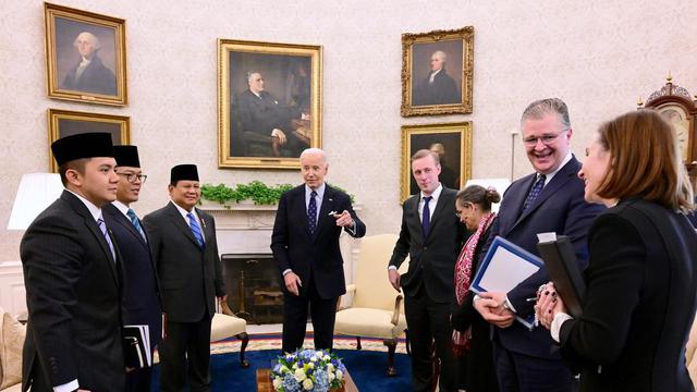 Prabowo Bertemu Presiden AS Joe Biden di Gedung Putih