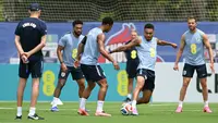 Sesi latihan Timnas Inggris di The Gardens North County District Park, Palm Beach Gardens, Florida, 5 Juni lalu. (AFP/CHANDAN KHANNA)