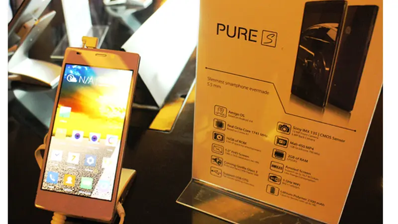 Himax Pure S, Smartphone Tertipis Didunia