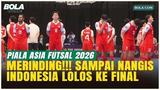 Tangis Haru Pemain Timnas Futsal Indonesia usai Tumbangkan Jepang, Melaju ke Final Piala Asia 2026!
