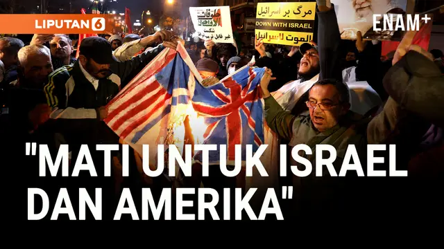 VIDEO: Teriak Mati untuk Israel dan Amerika, Ribuan Warga Iran Kepung Jalanan Tehran