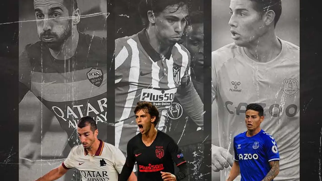 Ilustrasi - Henrikh Mkhitaryan, Joao Felix, James Rodriguez
