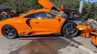 Terlibat kecelakaan di Monako akhir pekan lalu, foto mobil langka McLaren Senna LM menarik perhatian media sosial (Autoevolution).