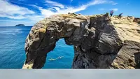 Elephant Trunk Rock  di Taiwan Runtuh Akibat Erosi. (Dok. X/@yuexuankanyue1)