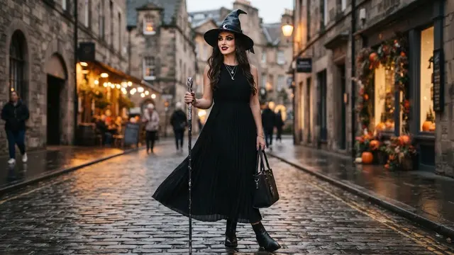 Kostum Penyihir Modern dengan Sentuhan Elegan