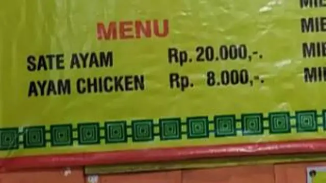 6 Potret Tulisan Nyeleneh di Menu Makanan, Bikin Gagal Paham