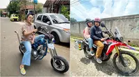 Potret Chef Aiko Tunggangi Motor. (Sumber: Instagram/aiko_sarwosri)