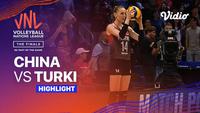 Berita Video, highlights partai final VNL 2023 Putri antara Turki Vs China pada Senin (17/7/2023)