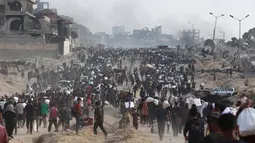 Lebih dari separuh kematian itu terjadi di dekat pusat distribusi bantuan kemanusiaan di Jalur Gaza, ketika banyak orang sedang menunggu untuk mendapatkan bantuan. (Omar AL-QATTAA/AFP)