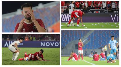 Tahun 2025 menjadi tahun penuh pembelajaran bagi Timnas Indonesia di berbagai level usia. Berikut ini, momen pahit Timnas Indonesia selama 2025. (Kolase: Dok Bola.com dan AP Photo)