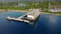 PT PLN (Persero) meningkatkan daya di Maluku, khusunya Ambon yang berasal dari BMPP Nusantara 1, pembangkit terapung terapung tersebut akan memasok listrik hingga 60 MW. (Dok. PLN)