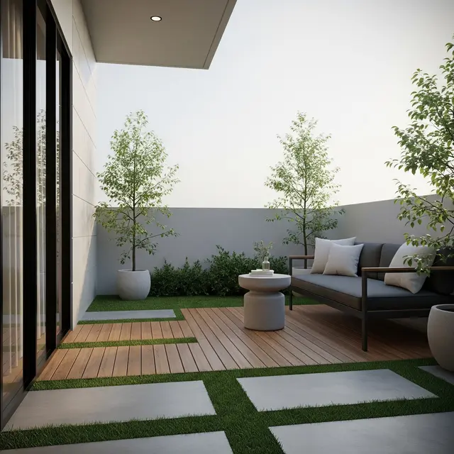 Model Teras Samping Rumah Minimalis Tanpa Pohon Besar