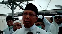 Menteri Agama Lukman Hakim Saifuddin mengecek persiapan Arafah, Mudzalifah dan Mina (Armina). (Liputan6.com/Wawan Rubiyanto)