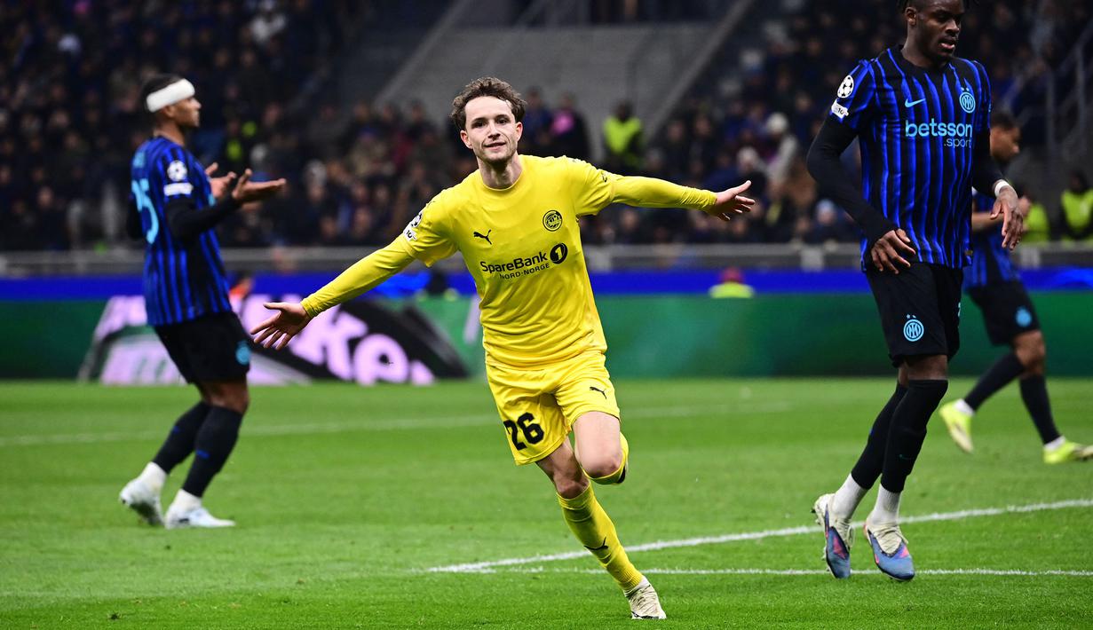 Namun, mereka malah kebobolan dua gol terlebih dahulu melalui Jens Petter Hauge (58') dan Hakon Evjen (72'). (AFP/Piero Cruciatti)