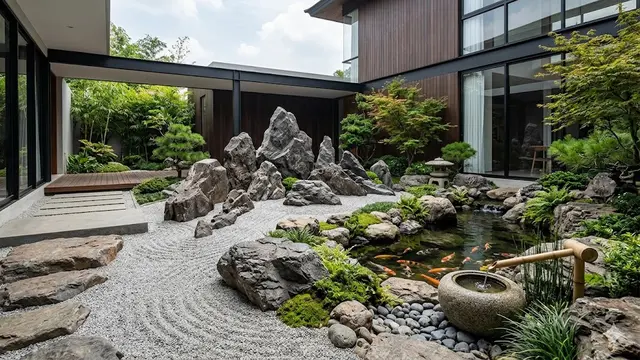 Inspirasi Taman Zen dan Kolam Ikan untuk Rumah Modern