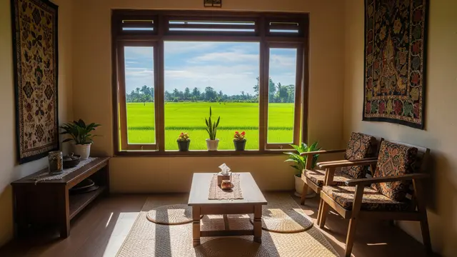 12 Inspirasi Rumah Desa dengan Jendela Lebar, Desain Modern Menyatu dengan Alam