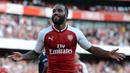 Alexandre Lacazette. Striker Prancis berusia 31 tahun yang baru saja meninggalkan Arsenal pada awal musim 2022/2023 untuk bergabung dengan Olympique Lyon ini tercatat sebagai salah satu pemain dengan jumlah gol terbanyak di musim debutnya bersama Arsenal. Ia didatangkan The Gunners dari Olympique Lyon dengan nilai transfer 53 juta euro pada awal musim 2017/2018. Di musim debutnya ia berhasil mencetak total 17 gol dari 39 laga, dengan rincian 14 gol di Liga Inggris dan 3 gol di Liga Europa. Selama 5 musim membela Arsenal, ia total mencetak 71 gol dari 206 laga di semua ajang. (AFP/Olly Greenwood)