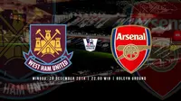 West Ham United vs Arsenal (Liputan6.com/Ari WIcaksono)