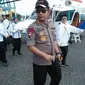 Kapolri, Jenderal Pol Tito Karnavian, di Posko Terpadu Angkutan Lebaran (Angleb) 2018, di Terminal Terpadu Merak (TTM), Kota Cilegon, Banten, Senin (11/06/2018). (Liputan6.com/Yandhi Deslatama)