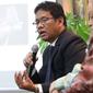 Staf Khusus Kementrian Kordinator Bidang Kemaritiman Indonesia Purbaya Yudi Sadewa memberi pemaparan saat diskusi tentang BUMN di Jakarta, Rabu (19/7). (Liputan6.com/Angga Yuniar)