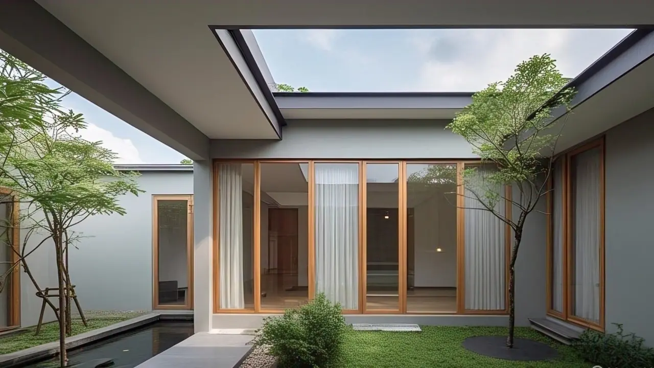 Inspirasi Terbaru Desain Rumah Islami Semi Terbuka