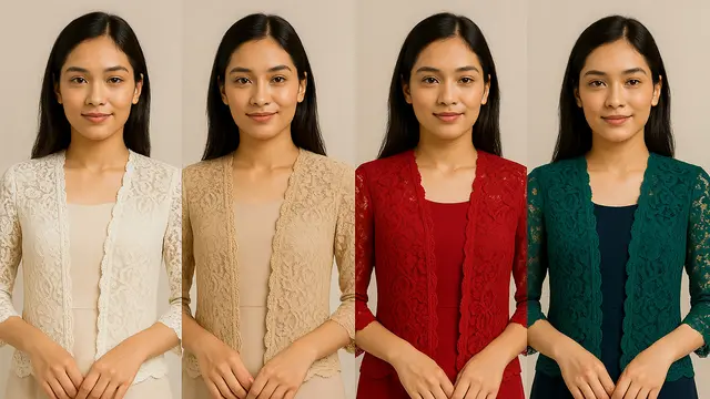 Model Cardigan Renda Brokat untuk Pesta Pernikahan (Image by ChatGPT)