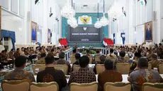 Presiden Republik Indonesia, Prabowo Subianto menggelar Sidang Kabinet Paripurna di Istana Negara Jakarta, Senin (20/10/2025). (Biro Pers Istana Kepresidenan)