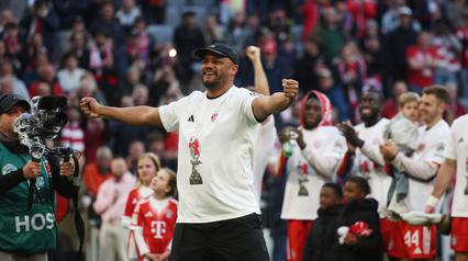 Bayern Munchen resmi menjadi juara Liga Jerman atau Bundesliga musim 2025/2026 pada Minggu (19/04/2026) waktu setempat. (AFP/Karl-Josef Hildenbrand)