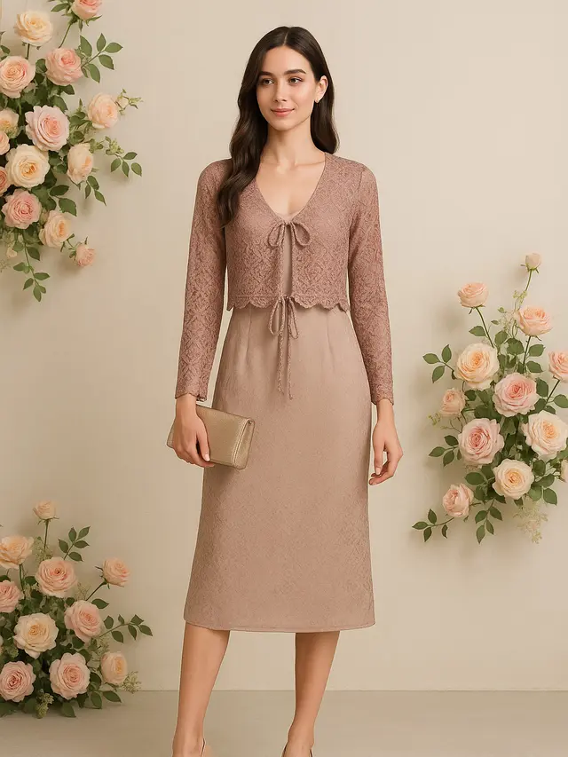 Model Cardigan Brokat Buat Layering Kondangan Outdoor