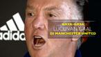 Berita video gaya-gaya lucu Louis van Gaal saat masih tangani Manchester United.