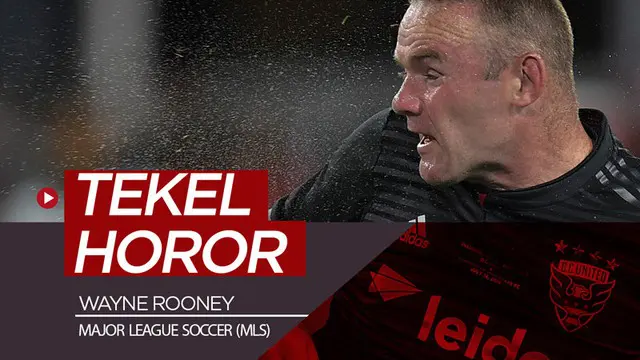 Berita video momen mantan striker Manchester United, Wayne Rooney melakukan tekel mengerikan di MLS (Major League Soccer).