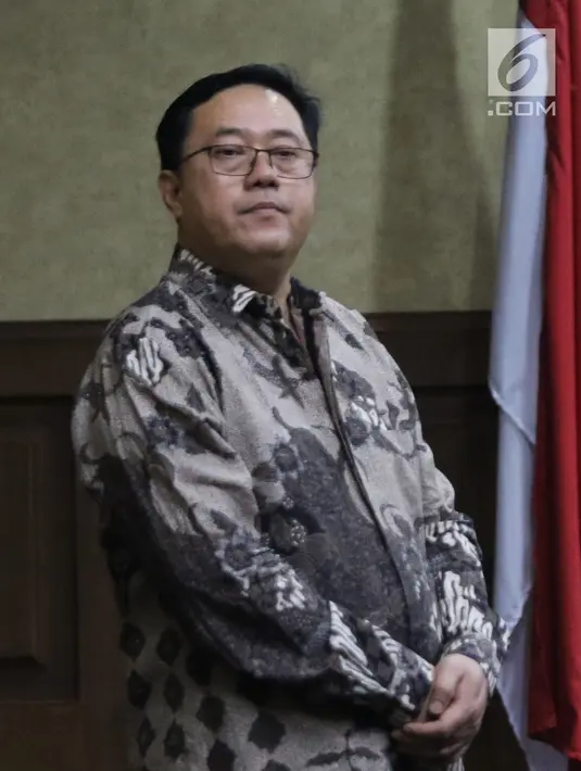 Terpidana korupsi pengadaan alat simulator SIM di Korlantas Polri, Budi Susanto saat sidang pengajuan Peninjauan Kembali di Pengadilan Tipikor, Jakarta, Rabu (5/9). Sebelumnya, Budi divonis delapan tahun penjara. (Liputan6.com/Helmi Fithriansyah)