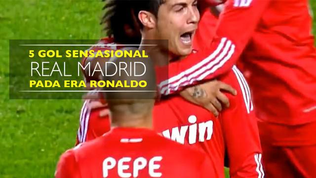Video listikal 5 gol sensasional Real Madrid pada era Cristiano Ronaldo.